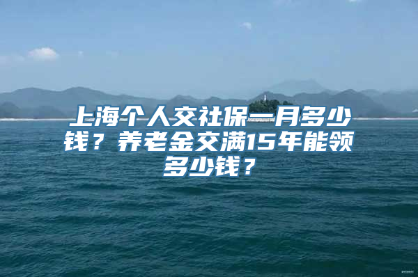 上海个人交社保一月多少钱？养老金交满15年能领多少钱？