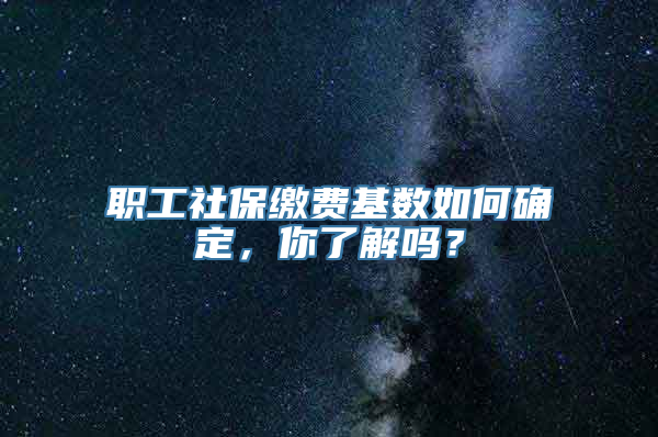 职工社保缴费基数如何确定，你了解吗？