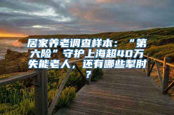 居家养老调查样本：“第六险”守护上海超40万失能老人，还有哪些掣肘？