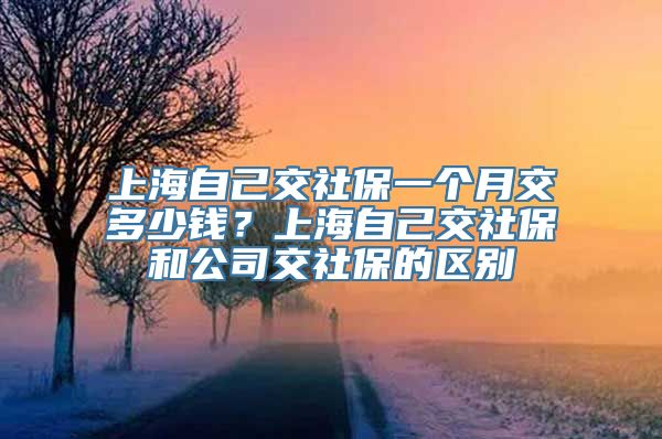 上海自己交社保一个月交多少钱？上海自己交社保和公司交社保的区别