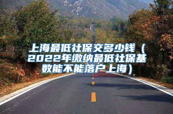 上海最低社保交多少钱（2022年缴纳最低社保基数能不能落户上海）