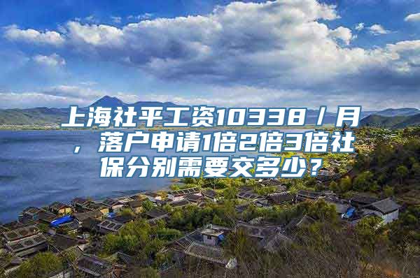 上海社平工资10338／月，落户申请1倍2倍3倍社保分别需要交多少？