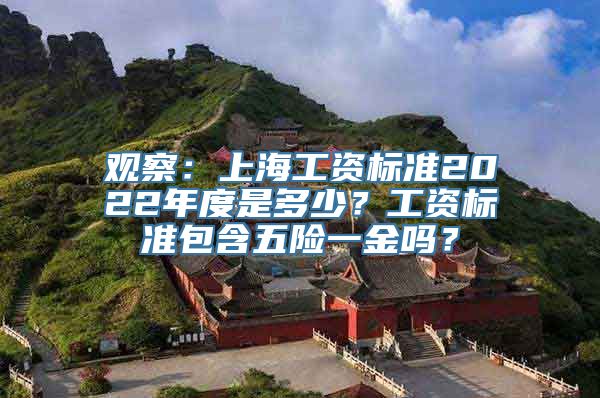 观察：上海工资标准2022年度是多少？工资标准包含五险一金吗？