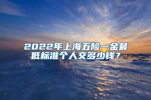 2022年上海五险一金最低标准个人交多少钱？