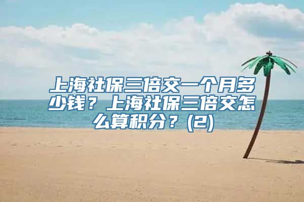 上海社保三倍交一个月多少钱？上海社保三倍交怎么算积分？(2)