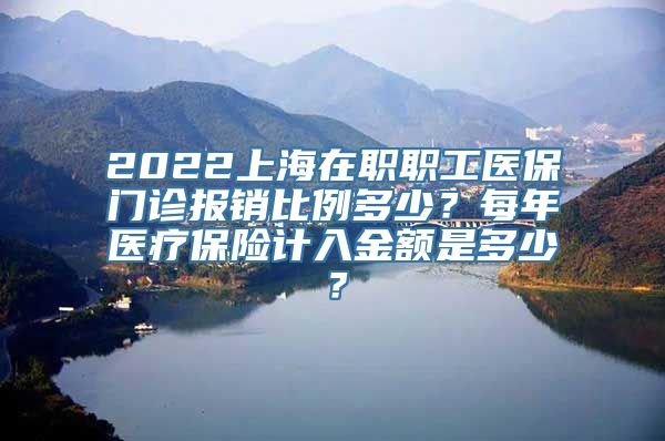 2022上海在职职工医保门诊报销比例多少？每年医疗保险计入金额是多少？