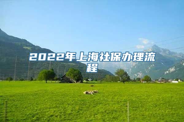 2022年上海社保办理流程