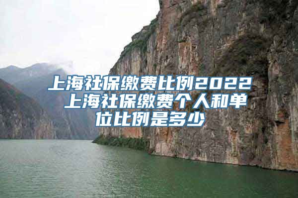 上海社保缴费比例2022 上海社保缴费个人和单位比例是多少