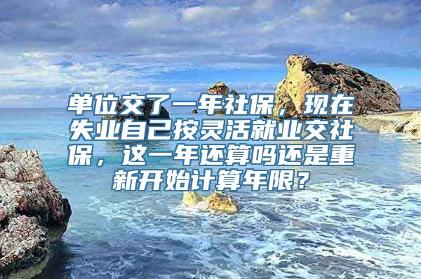 单位交了一年社保，现在失业自己按灵活就业交社保，这一年还算吗还是重新开始计算年限？