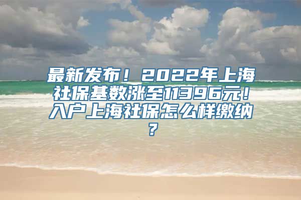 最新发布！2022年上海社保基数涨至11396元！入户上海社保怎么样缴纳？