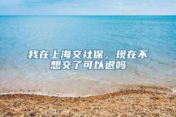 我在上海交社保，现在不想交了可以退吗