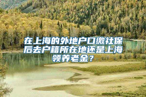 在上海的外地户口缴社保后去户籍所在地还是上海领养老金？