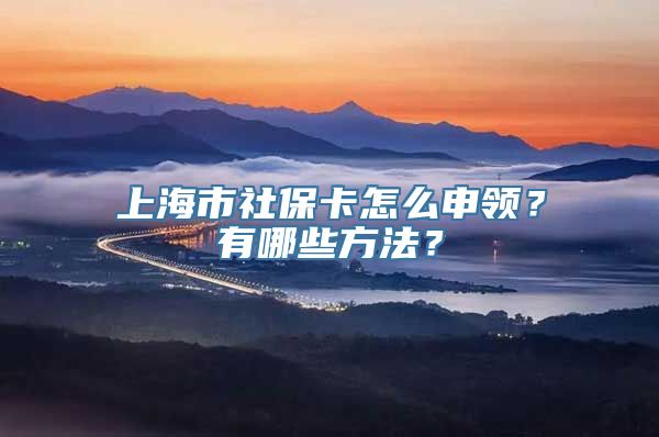 上海市社保卡怎么申领？有哪些方法？