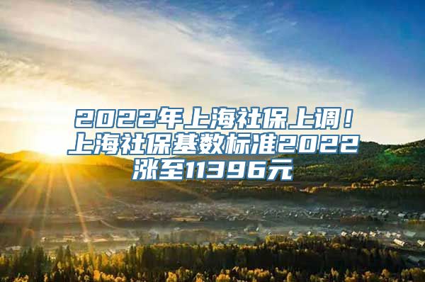 2022年上海社保上调！上海社保基数标准2022涨至11396元