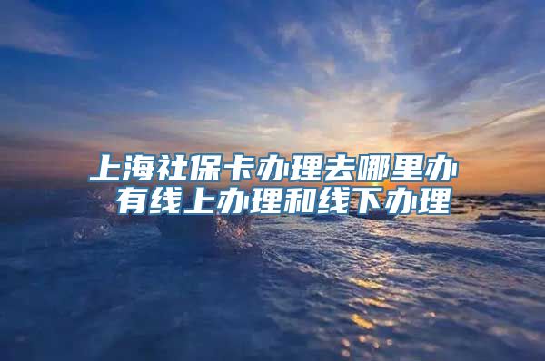 上海社保卡办理去哪里办 有线上办理和线下办理