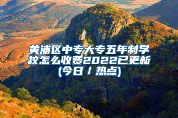 黄浦区中专大专五年制学校怎么收费2022已更新(今日／热点)