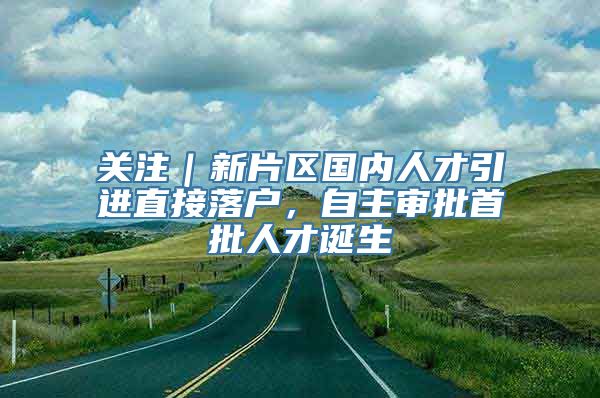 关注｜新片区国内人才引进直接落户，自主审批首批人才诞生