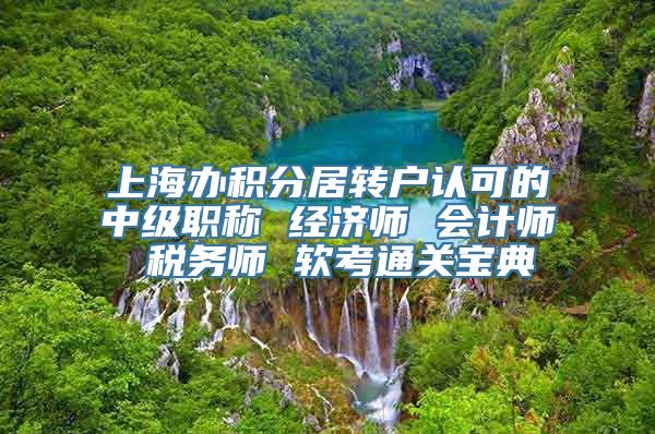 上海办积分居转户认可的中级职称 经济师 会计师 税务师 软考通关宝典