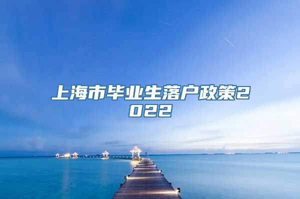 上海市毕业生落户政策2022