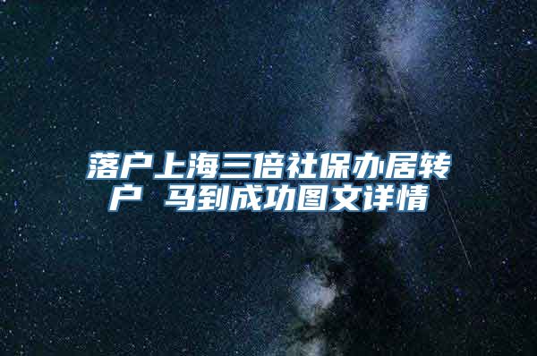 落户上海三倍社保办居转户 马到成功图文详情