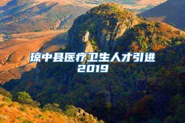 琼中县医疗卫生人才引进2019