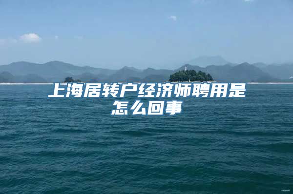 上海居转户经济师聘用是怎么回事