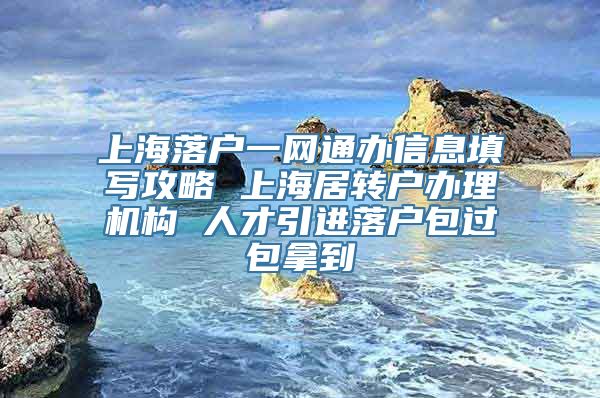 上海落户一网通办信息填写攻略 上海居转户办理机构 人才引进落户包过包拿到