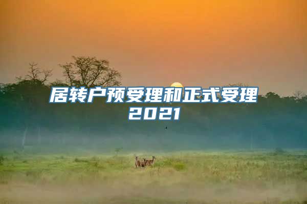 居转户预受理和正式受理2021