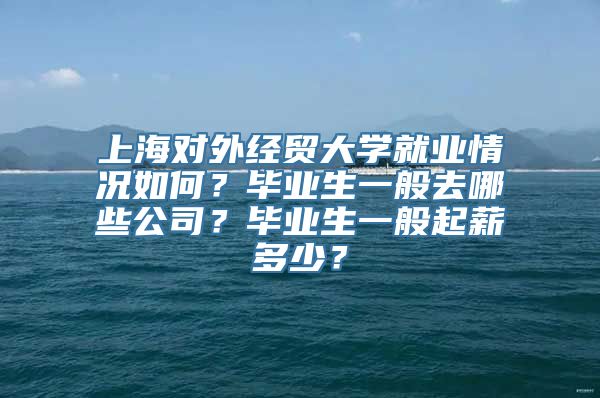 上海对外经贸大学就业情况如何？毕业生一般去哪些公司？毕业生一般起薪多少？