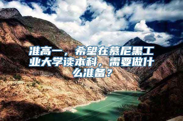 准高一，希望在慕尼黑工业大学读本科，需要做什么准备？