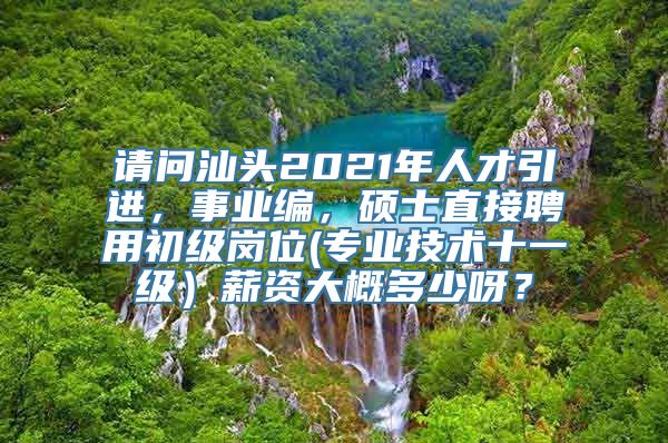 请问汕头2021年人才引进，事业编，硕士直接聘用初级岗位(专业技术十一级）薪资大概多少呀？