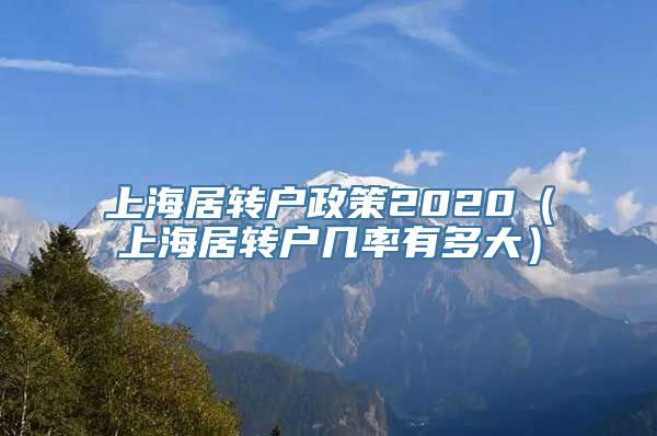 上海居转户政策2020（上海居转户几率有多大）