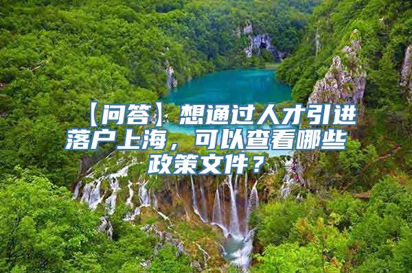 【问答】想通过人才引进落户上海，可以查看哪些政策文件？