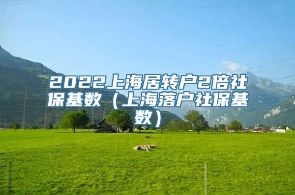 2022上海居转户2倍社保基数（上海落户社保基数）