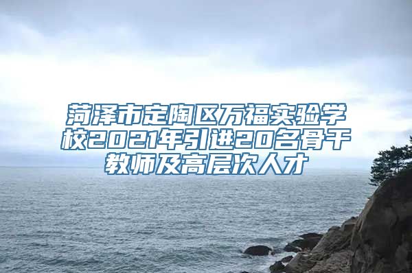 菏泽市定陶区万福实验学校2021年引进20名骨干教师及高层次人才