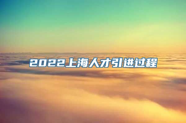 2022上海人才引进过程