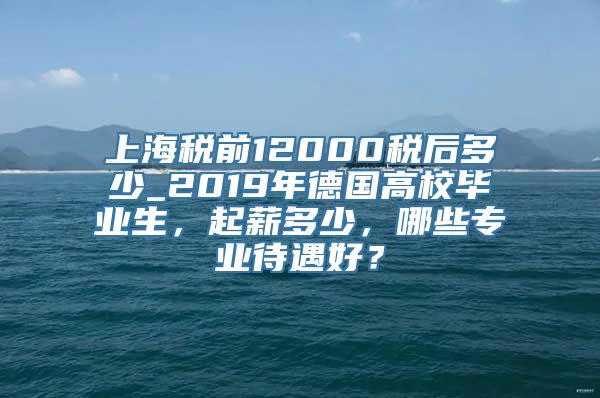 上海税前12000税后多少_2019年德国高校毕业生，起薪多少，哪些专业待遇好？