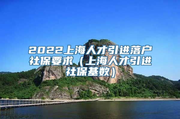 2022上海人才引进落户社保要求（上海人才引进社保基数）